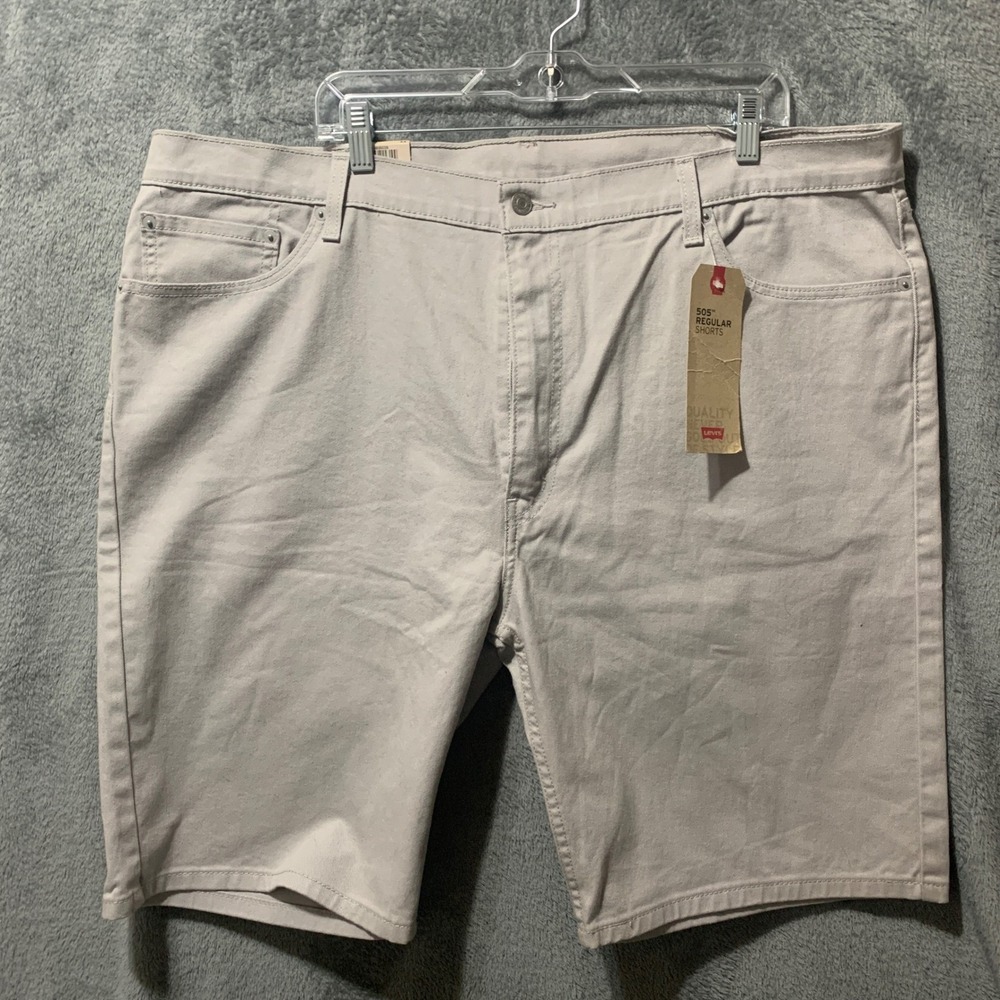 Levi's 505 Denim Shorts Mens 44 Gray Stretch 34505-0209 NWT